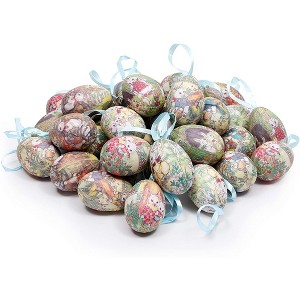 Juvale 36-Pack Foam Bunny Egg Ornaments, DIY Crafts, Hanging Home Décor Easter Decorations, 3x1.75x1.75 in - 1 of 4