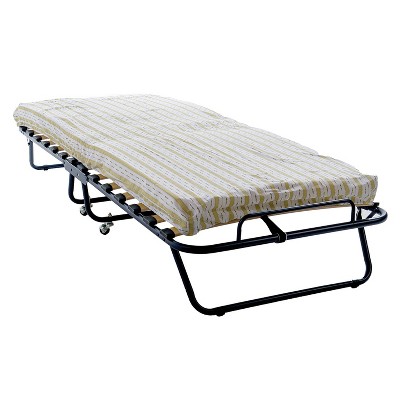 Metal Folding Bed With Mattress Twin 