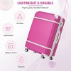 24 Inch Hard Shell Luggage Vintage Suitcase,Checked Luggage Expandable Lightweight Spinner Suitcase With TSA Lock-Cuddlewood - 2 of 4