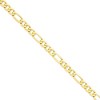 Black Bow Jewelry Men's 8.75mm, 14k Yellow Gold, Concave Figaro Chain Bracelet - 3 of 4
