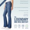 WallFlower Women's Legendary Bootcut Mid-Rise Insta Stretch Juniors Jeans (Standard and Plus) - 4 of 4