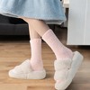 Alilang Women's 3-Pack Anti-Slip Fuzzy Grip Socks for Cozy Indoor Comfort - 2 of 2
