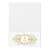 Linum Home Textiles 100% Turkish Cotton MONICA Gold Thread 3PC Embellished Towel Set - 2 of 4