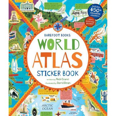Barefoot Books World Atlas Sticker Book - (Paperback)