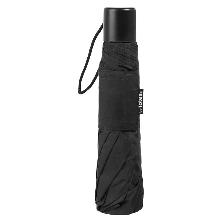 Totes Super Mini Manual ECO Compact Umbrella - Black, 2 of 3