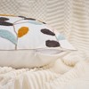 REGALWOVEN Boho Decorative  Covers Embroidery Flowers Square Throw Pillow 18 x 18 Inch 2 Packs - 3 of 4