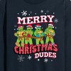 Men's - Teenage Mutant Ninja Turtles - Merry Christmas Dude Long Sleeve Graphic T-Shirt - 2 of 4