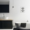 Stupell Industries About To Go Down Funny Bathroom Family Home Word Design Framed Giclee Art - 2 of 4