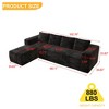 Grungis Convertible Sleeper Sofa Bed with Cylindrical Pillow,Corduroy Folding Mattress Couch with Fixed-Shape Frame,Floor Sofa for Living Room - 4 of 4