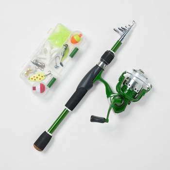 Fiberglass Fishing Rod – Portable 2-piece Medium Action 65-inch