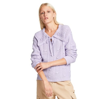 Women's Collared Pullover Sweater - Sandy Liang x Target Lavender XXS