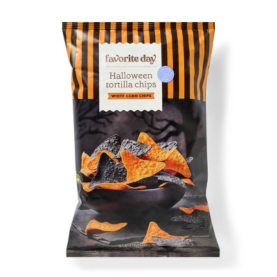 Orange and Black Triangle Tortilla Chips - 12oz - Favorite Day™