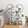 SEVOBAL 2 Pack Indoor Plant Stand 6 Tier High Creative Heart Shaped Stepped Display Rack Holds Ladder Plant Stands Multiple Plants Large Outdoor - 2 of 4