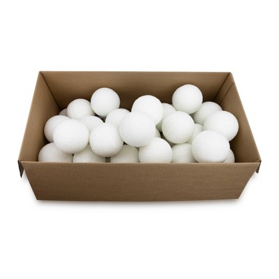 Hygloss Craft Foam Balls, 4 Inch, White, Pack Of 36 : Target