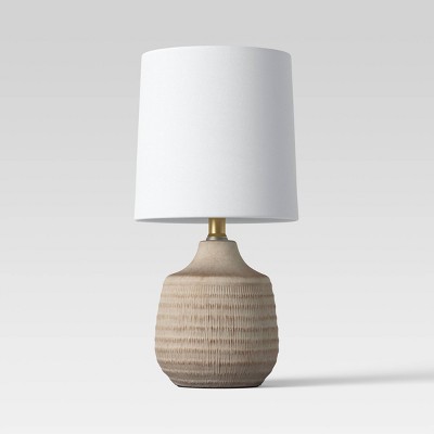 Photo 1 of Textural Ceramic Mini Jar Shaped Table Lamp - Threshold™