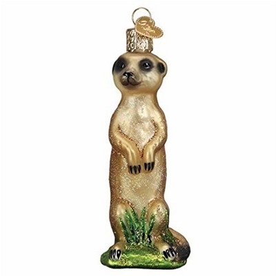 Old World Christmas Blown Glass Ornament for Christmas Tree, Meerkat