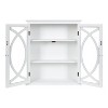 Kate and Laurel Quinlan Decorative Wood Wall Cabinet, 24x8x28, White - 3 of 4