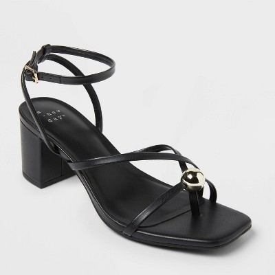 Women's Phoebe Strappy Ball Ornament Heels - A New Day™