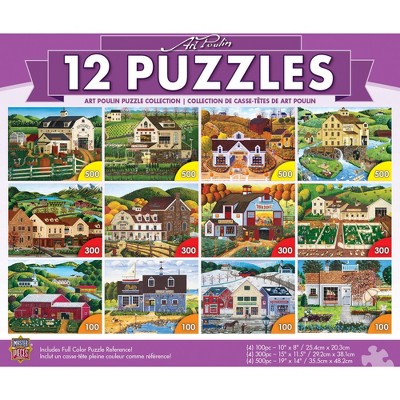 MasterPieces - 12-Pack Bundle - Art Poulin 12-Pack Puzzle Bundle