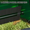 26-Inch Push Lawn Sweeper, 7 Cu. Ft. Hopper Capacity Leaf & Grass Collector with 4 Spinning Brushes, Adjustable Height, for Grass Clippings - 4 of 4