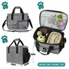 PetAmi Dog Travel Bag, Pet Supplies Organizer with Pockets, Food Container Collapsible Bowls, Gift Accessories Weekend Camping - 2 of 4