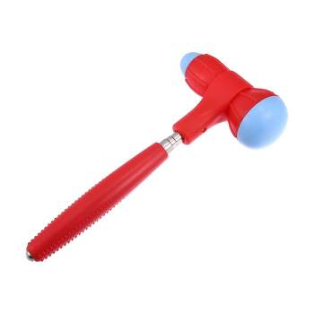 Unique Bargains Neck Shoulder ABS Stainless Steel Two Trigger Points Body Massager Red Blue Silver Tone 1 Pcs