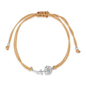 SHINE by Sterling Forever Sterling Silver Birth Flower Bolo Bracelet - 1 of 3