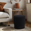 Meridian Furniture,Veranda Boucle Fabric Ottoman/Stool - 2 of 4
