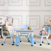 Kids Table and Chairs Set, Height Adjustable Desk for Ages 2-10, Arts & Crafts Table, Non-Slip Legs, for Classrooms Daycares - 3 of 4