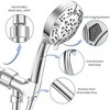 Itopfox High Pressure 8-Mode Handheld Shower Head with Stainless Steel Hose and Adjustable Bracket, Built-in Power Wash for Tub and Tile Cleaning - 2 of 4