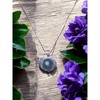 Michelle Marie Boutique's Purple Amethyst Geode Slice Pendant Necklace - Sterling Silver - 3 of 3