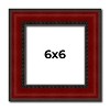 PosterPalooza | Square Weathered Red Picture Frame - UV Acrylic, Foam Board Backing, Hanging Hardware - 2 of 4