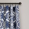 2pk 52"x95" Light Filtering Marvel Curtain Panels Navy - Lush Décor: Geometric Modern Drapes, 95 Inch Length - image 2 of 4