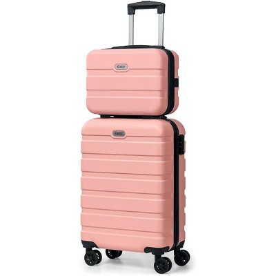 Luupatchy 20 inches Carry On Luggage and 14 inches Mini Cosmetic Cases Luggage Sets,with Expandable Spinner and TSA Lock Business for Men Women