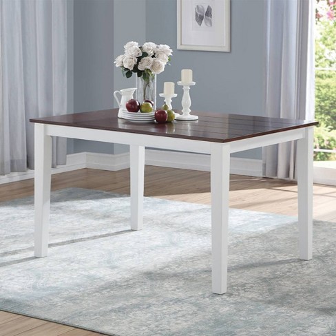 Acme Furniture Green Leigh Dining Tables White/Walnut Finish - image 1 of 4