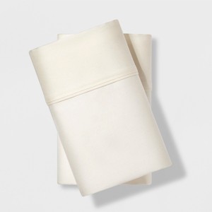 King 500 Thread Count Tri Ease Pillowcase Set Snowfall White - Project 62 + Nate Berkus
