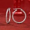 Ross-Simons 14kt White Gold Hoop Earrings - 3 of 4