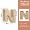 Unique Bargains Wooden Alphabet Money Saving Box Party Decorative Bank - 2 of 4