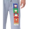 South Park TV Show Mens' Stan Kyle Cartman Kenny Sleep Jogger Pajama Pants Grey - 2 of 4