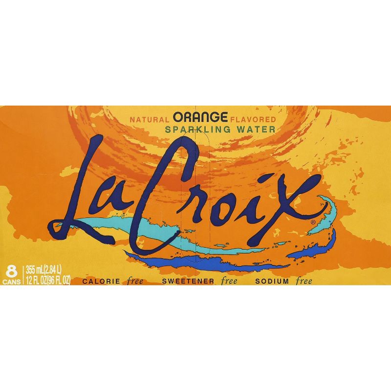 LaCroix Orange Sparkling Water - 8pk/12 fl oz Cans, 5 of 10