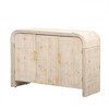 YOOCOZZ MDF Curved Sideboard with Adjustable Dividers and Gold Handles,Retro Minimalist - 3 of 4