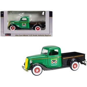 1937 Ford Pickup Truck "Oliver" Green with Black Truck Bed and Fenders 1/25 Diecast Model Car by SpecCast - 1 of 3
