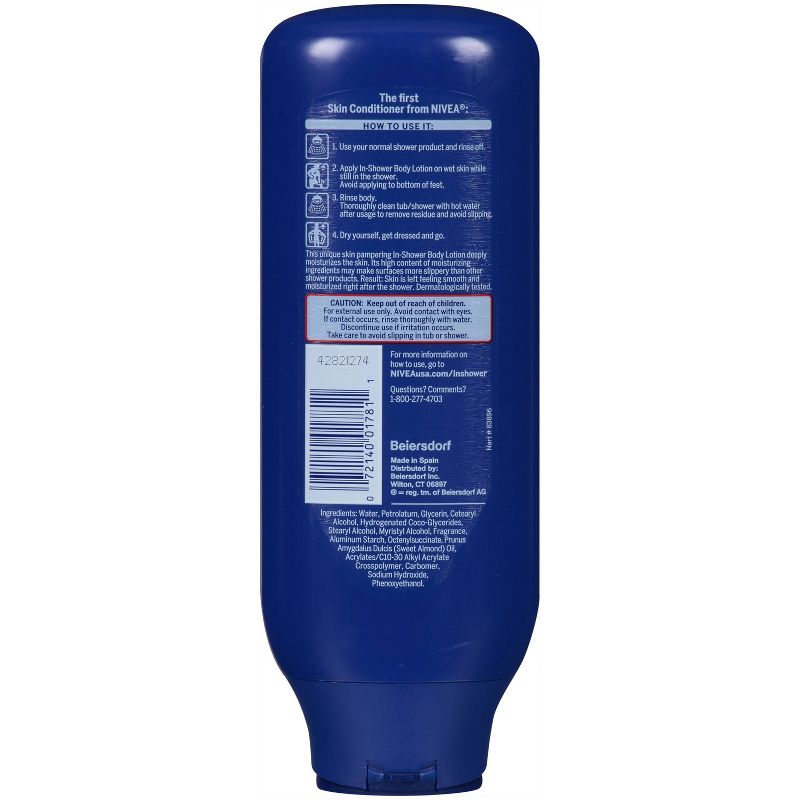 NIVEA Nourishing In Shower Body Lotion for Dry Skin Fresh - 13.5 fl oz, 5 of 9