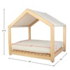 30¡Á24-Inch Indoor Dog House with Soft Cushion & Adjustable Canopy ¨C Wooden Dog Furniture for Small/Medium Pets - 3 of 3