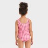 Toddler Girl's Gingham One Piece Swimsuit - Cat & Jack™ Red - 2 of 3