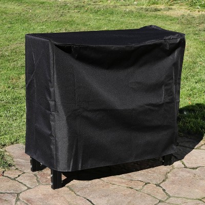 Sunnydaze Black Heavy-Duty PVC Firewood Rack Cover