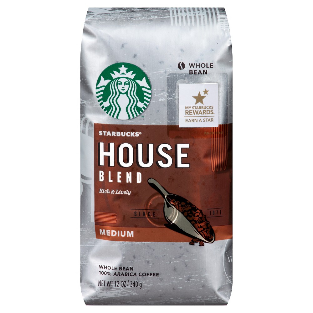 UPC 762111206046 product image for Starbucks House Blend Medium Roast Whole Bean Coffee - 12oz | upcitemdb.com