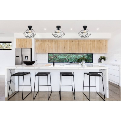 Tarbes Matte Black Indoor/Outdoor Ceiling Light