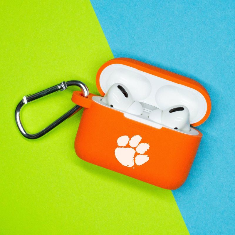 NCAA Clemson Tigers Apple AirPods Pro Compatible Silicone Battery Case Cover - Orange, 2 of 3