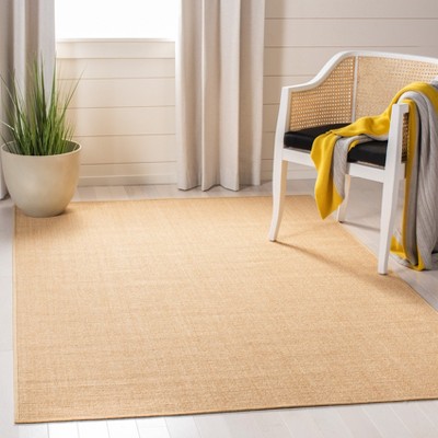 Natural Handmade Reversible Wool Rectangular Rug 5' x 7'